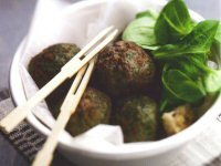 Beef Meatballs with Spinach