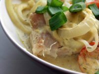 Fish in Cream and Mustard Sauce