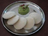 Idli with Coconut Chutney Recipe