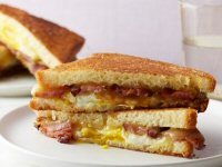 Maple Grilled Bacon, Egg and Cheese Sandwich