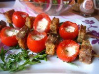 Mozzarella and Tomato Skewers