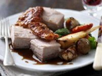 Roast Belly of Pork Dinner Recipe