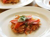 Smoked Salmon on Potato Pancakes Recipe