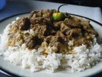 Spicy Beef Curry with Rice