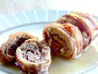 Turkey, Cheese and Bacon Roulades
