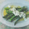 Asparagus, Goat's Cheese, and warm Butter