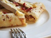 Bacon and Brie Pancakes