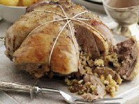 Boneless Cushion of Lamb with Festive Stuffing Recipe