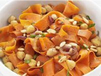 Carrots with Pine Nuts and Chickpeas