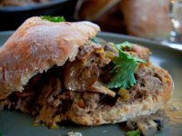 Chicken Liver and Mushrooms on Ciabatta Chicken Liver and Mushrooms on Ciabatta