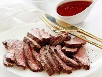 Flat Iron Steak with Red Wine Sauce