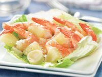 Fresh Sesame Salad with Prawns and Palm Hearts Recipe