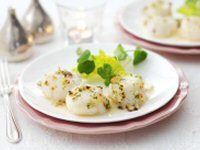 Hazelnut Butter Scallops Hazelnut Butter Scallops