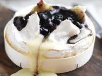 Hot Camembert with Cherry Filling