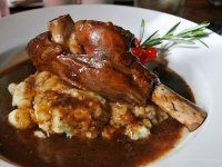 Lamb Shanks in Deep Rich Gravy