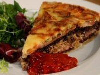 Manx Tart with Black Pudding, Onion and Bacon Manx Tart with Black Pudding, Onion and Bacon