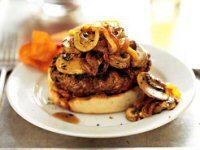 Mushroom and Cheese Burger Topping Recipe