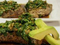 Pan-Seared Tuna with Avocado, Soy, Ginger, and Lime Recipe Pan-Seared Tuna with Avocado, Soy, Ginger, and Lime Recipe