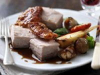 Roast Belly of Pork Dinner Roast Belly of Pork Dinner