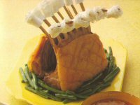 Roast Lamb Guard of Honour with Peppercorn Sauce Recipe