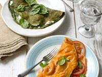Spinach and Ricotta Omelette Recipe