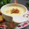 Cauliflower Soup with Melted Stilton<br> &Caramelised Onions