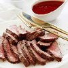 Flat Iron Steak with Red Wine Sauce