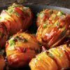 Hasselback Potatoes with Bacon