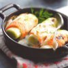 Leek and Smoked Salmon Rolls