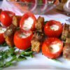 Mozzarella and Tomato Skewers