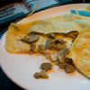 Mushroom and Garlic Pancakes (Crêpes)
