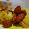 Scallops and Chorizo