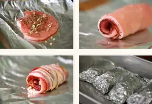 Turkey, Cheese and Bacon Roulades Preparation